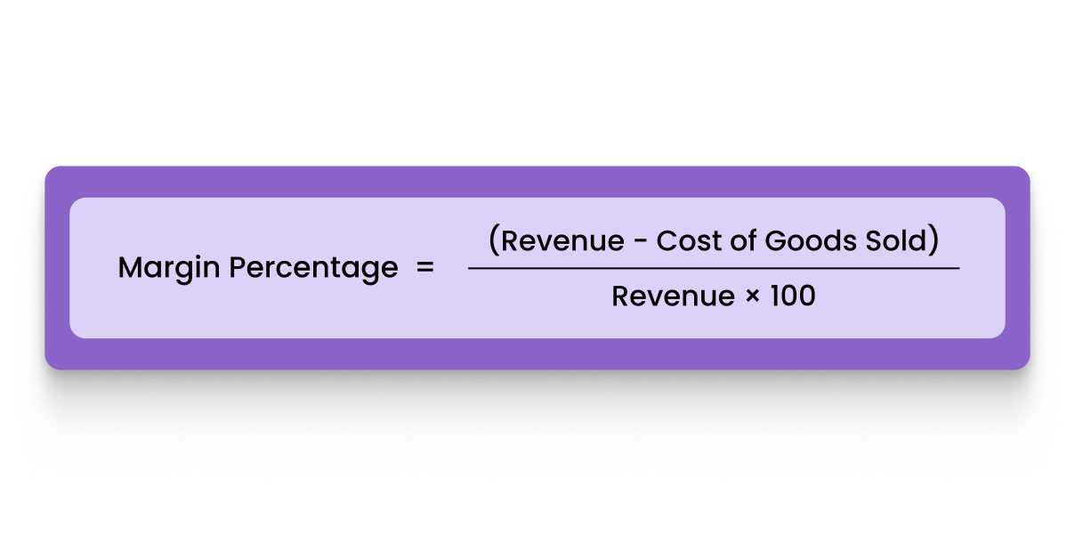 How Finance Leaders Calculate Margin Percentage Using Revenue & COGS Data?