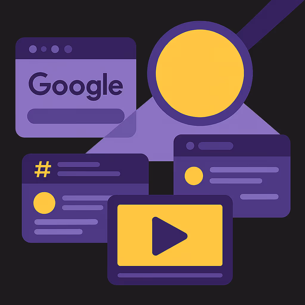 Darstellung von Google Tools mit Suche auch abseits von Google als Suchmaschine