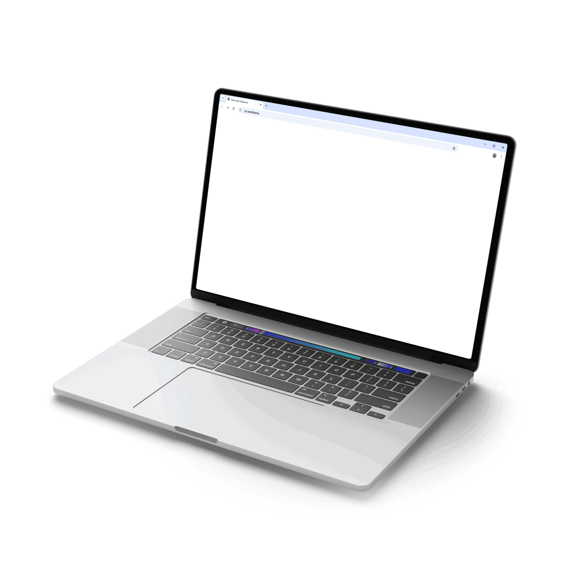 Ein Laptop, welcher einen sehr guten Wireframe zeigt