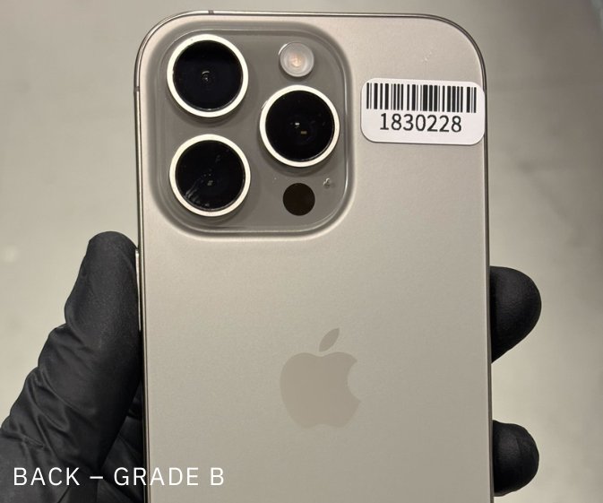 Back condition example — Grade B
