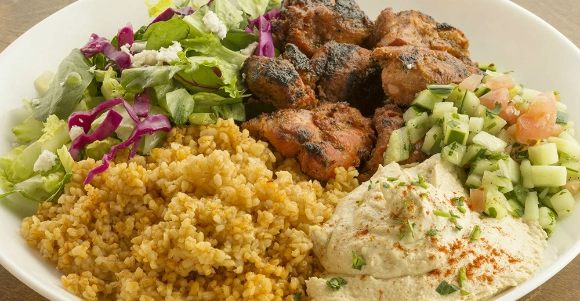 Mediterranean couscous bowl from Chickpea