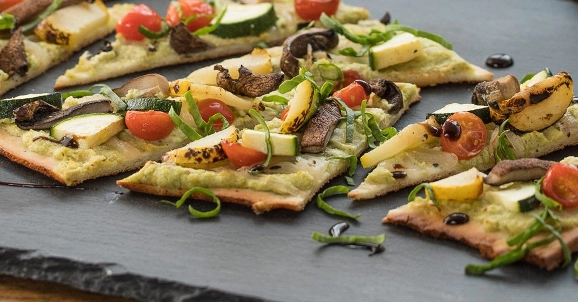 Vegetable flatbread from Lyfe Kitchen