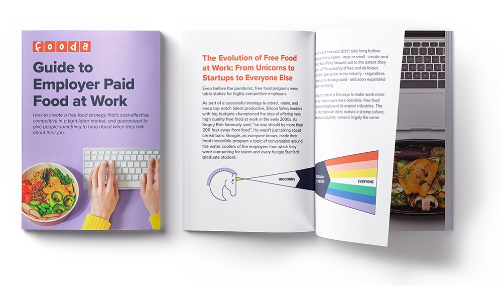 Images of the Guide to Employer Paid Food at Work ebook