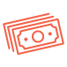 stack of dollar bills icon