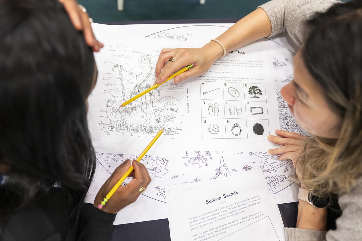 ted2026-two people looking over a map-discovery sessions