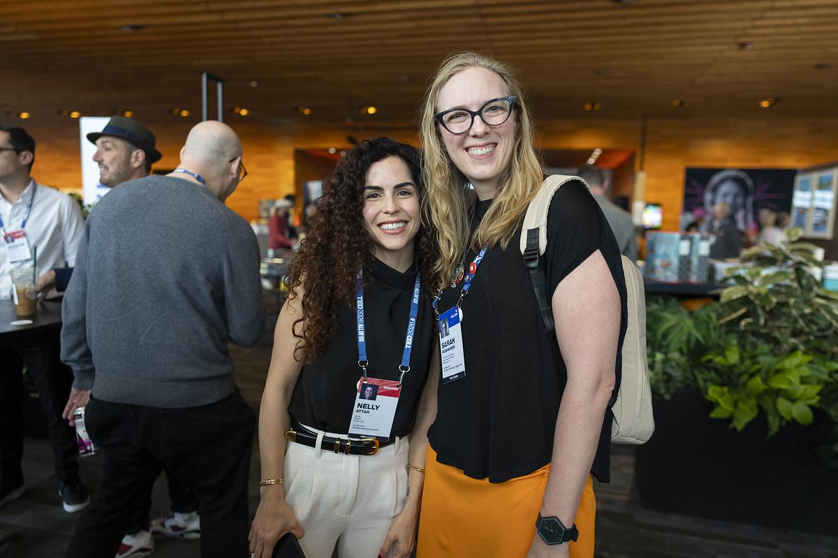 ted2026-nelly attar and guests smiling at the camera-speaker meetups
