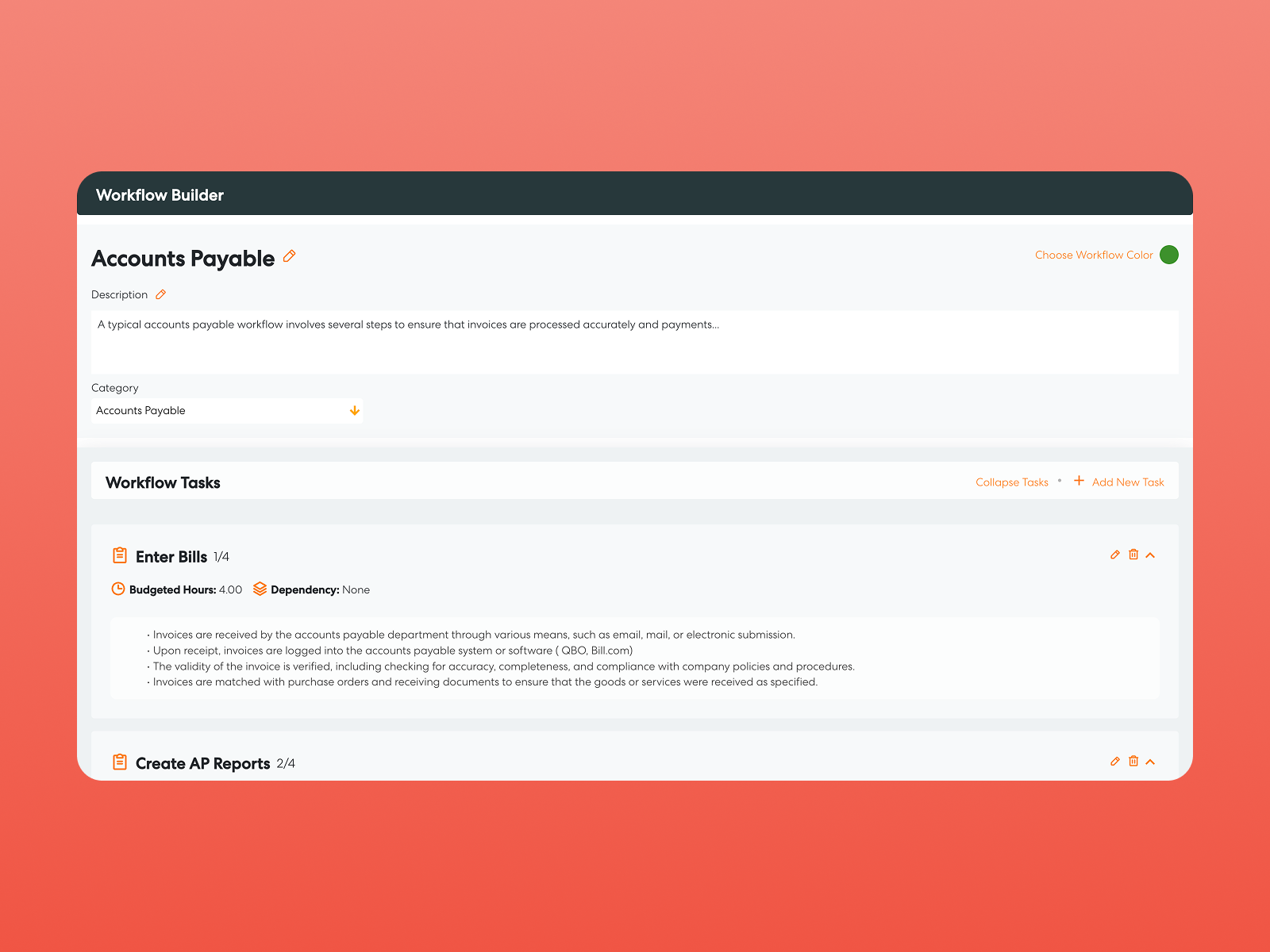 accounts payable custom workflow