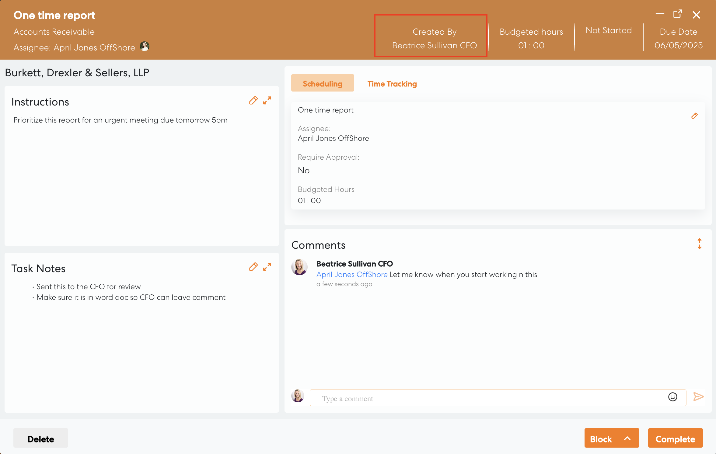 Ad hoc tasks in Levvy