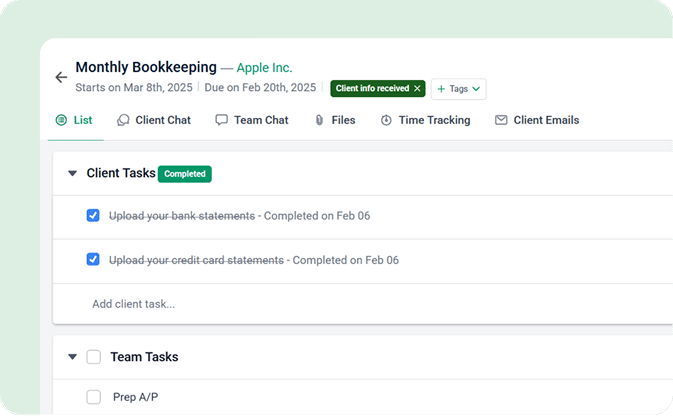 Financial Cents Practice Management Feature