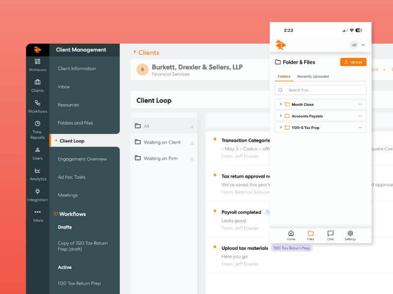 Introducing Client Loop: Close the loop with clients in hours, not days. 