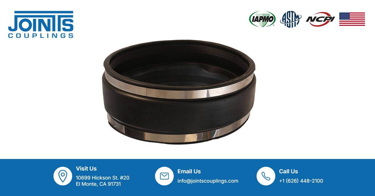 Shielded 3" Transition Coupling, Cast Iron To Plastic/Steel Pipe, Extra Heavy Duty
