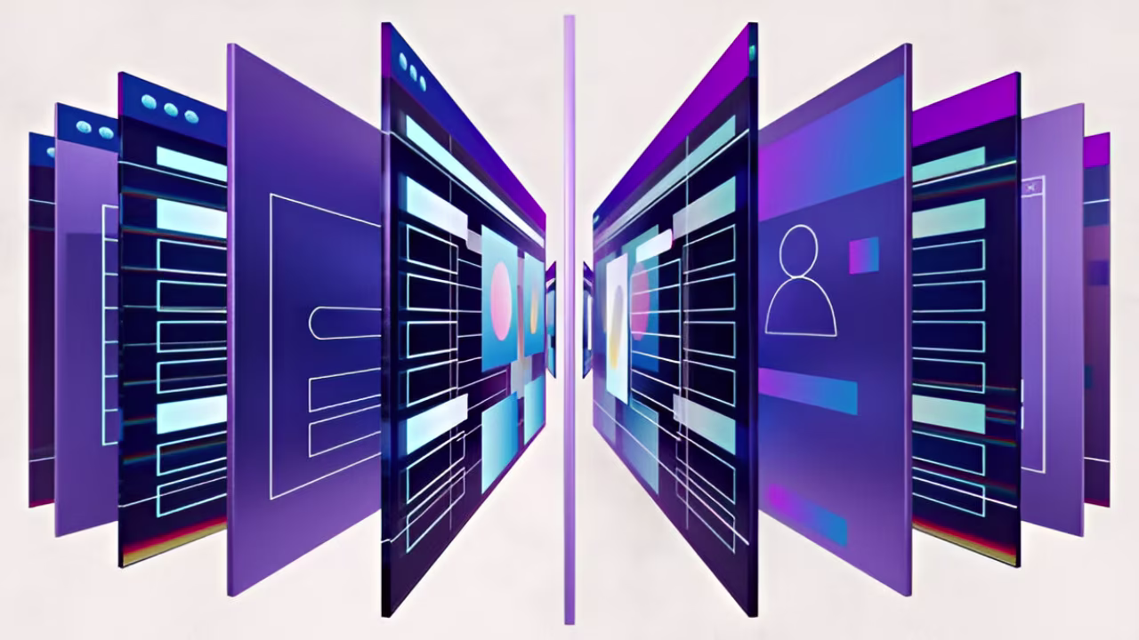 Comparison screens highlighting key differences between Framer and Webflow website builders in design, usability, performance, and features.