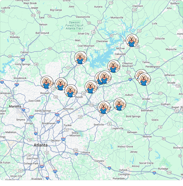 Southeast HVAC service areas