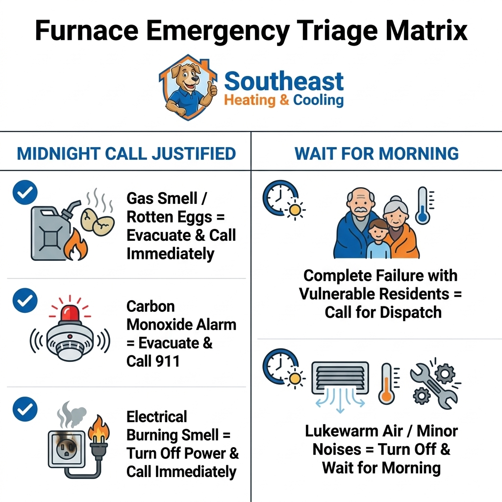 Furnace Emergency Triage Matrix
