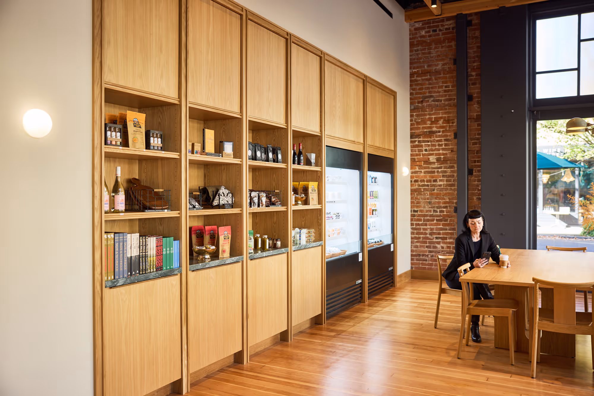 A glimpse inside the Cafe & Market at Tributary Hotel & Spa