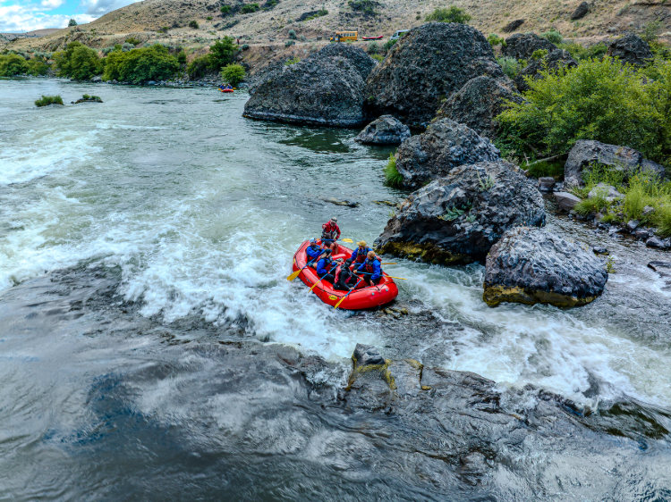 White water rafting on Deschutes River
