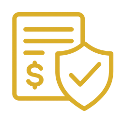 Icon of a shield and tax document symbolizing payroll taxes and compliance