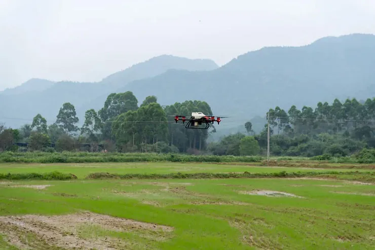XAG P30 Agricultural Drones in Rice Farming