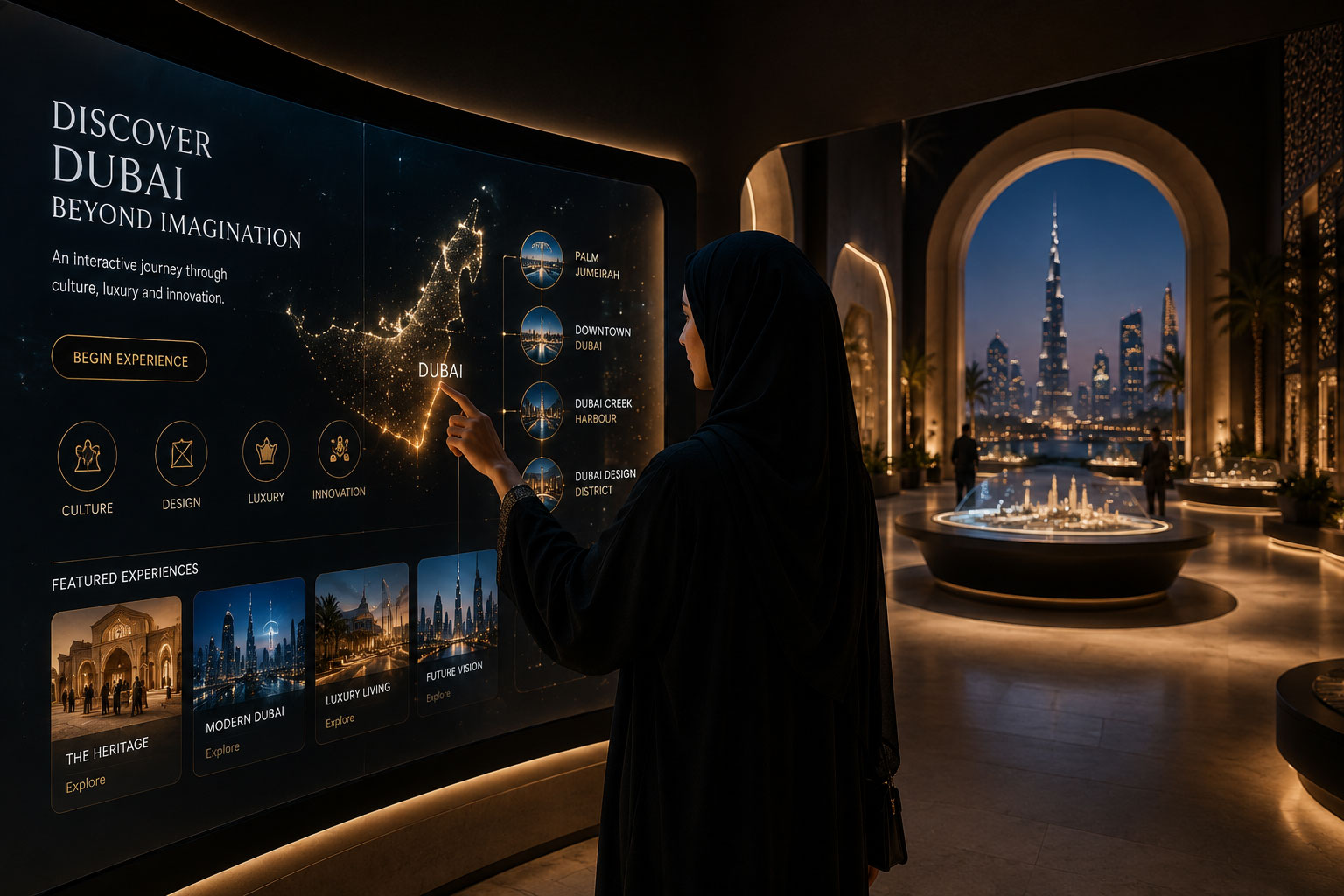 Interactive digital experience in Dubai