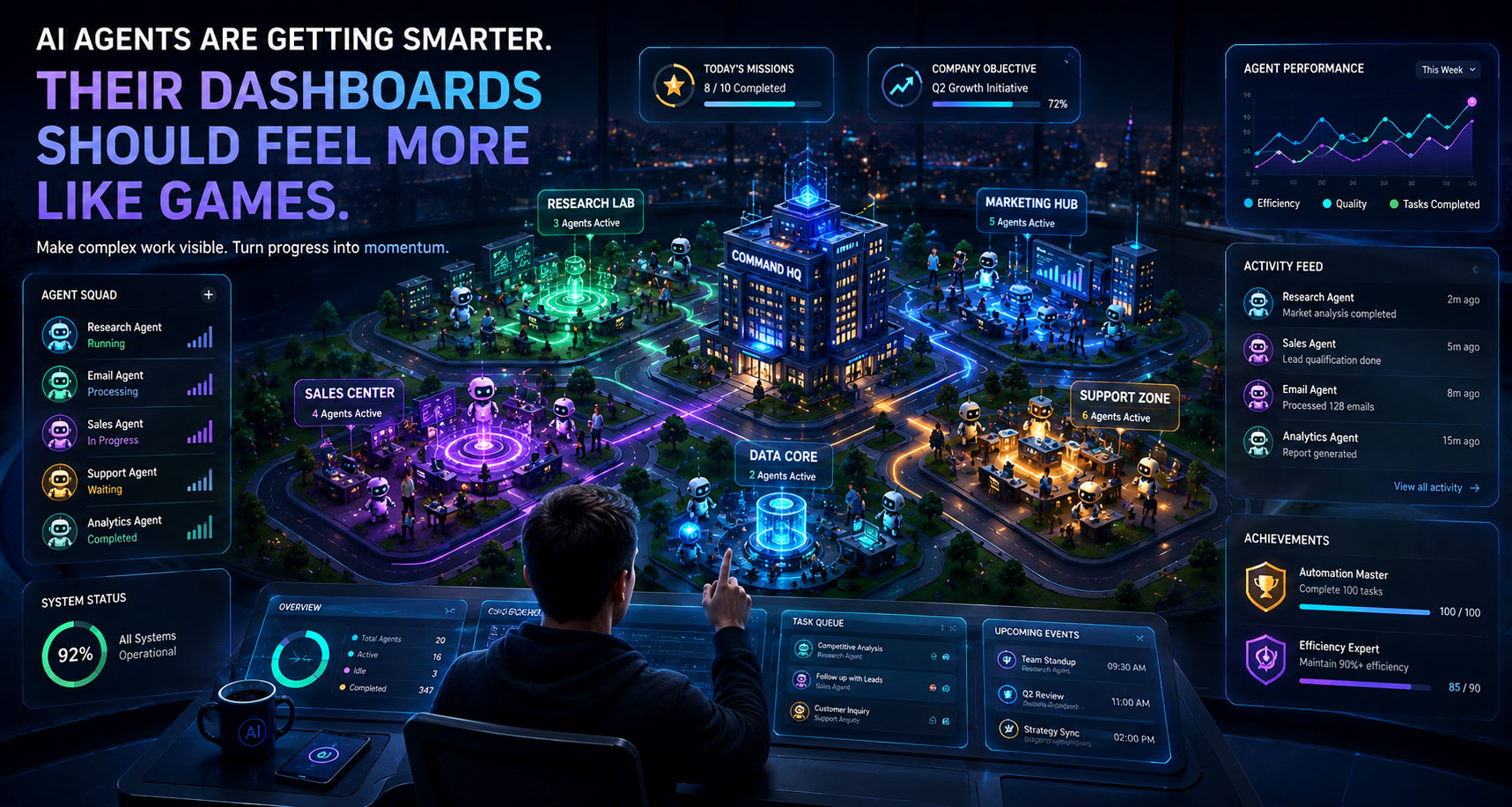 AI Agents Are Getting Smarter. Their Dashboards Should Feel More Like Games.