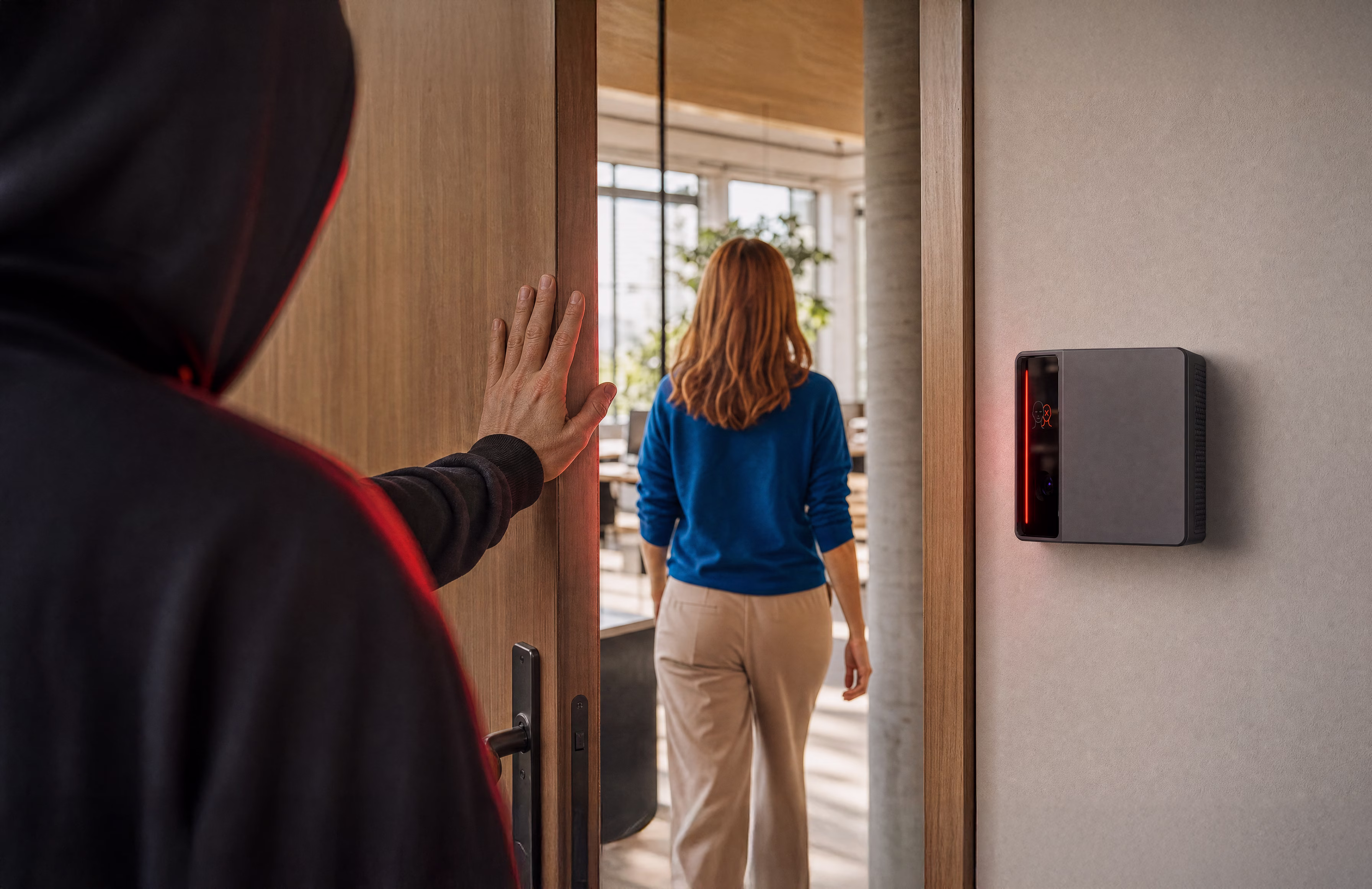 Tailgating detection at a secured door