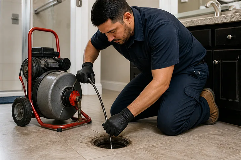 Clogged or slow drain? We clear the blockage and fix the cause fast.