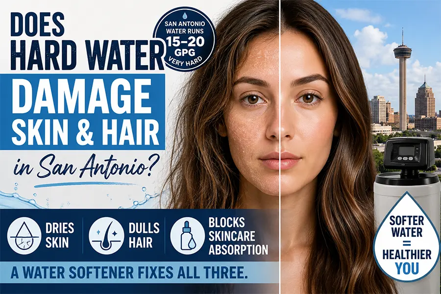 Does San Antonio Hard Water Damage Your Skin and Hair?
