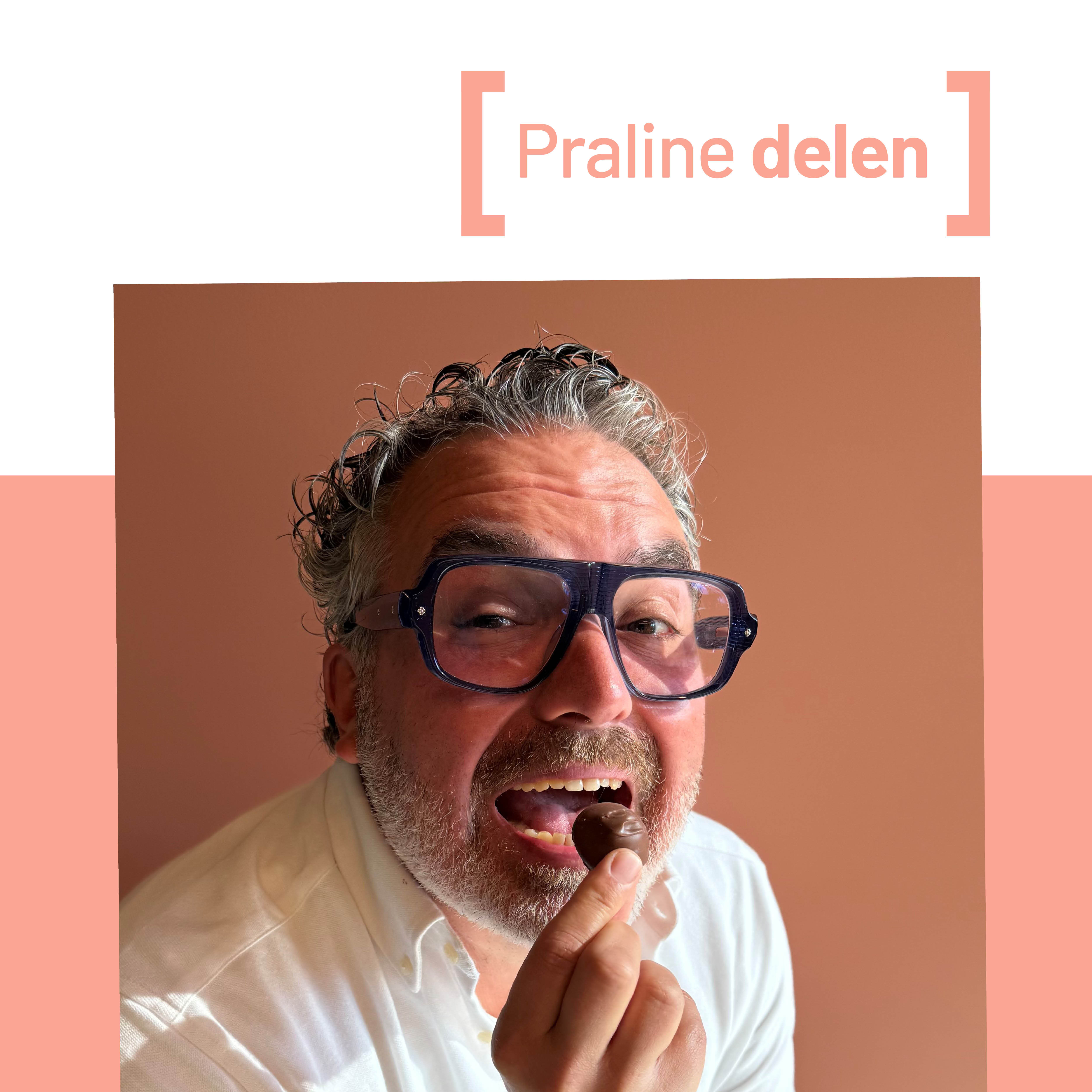 Praline delen.