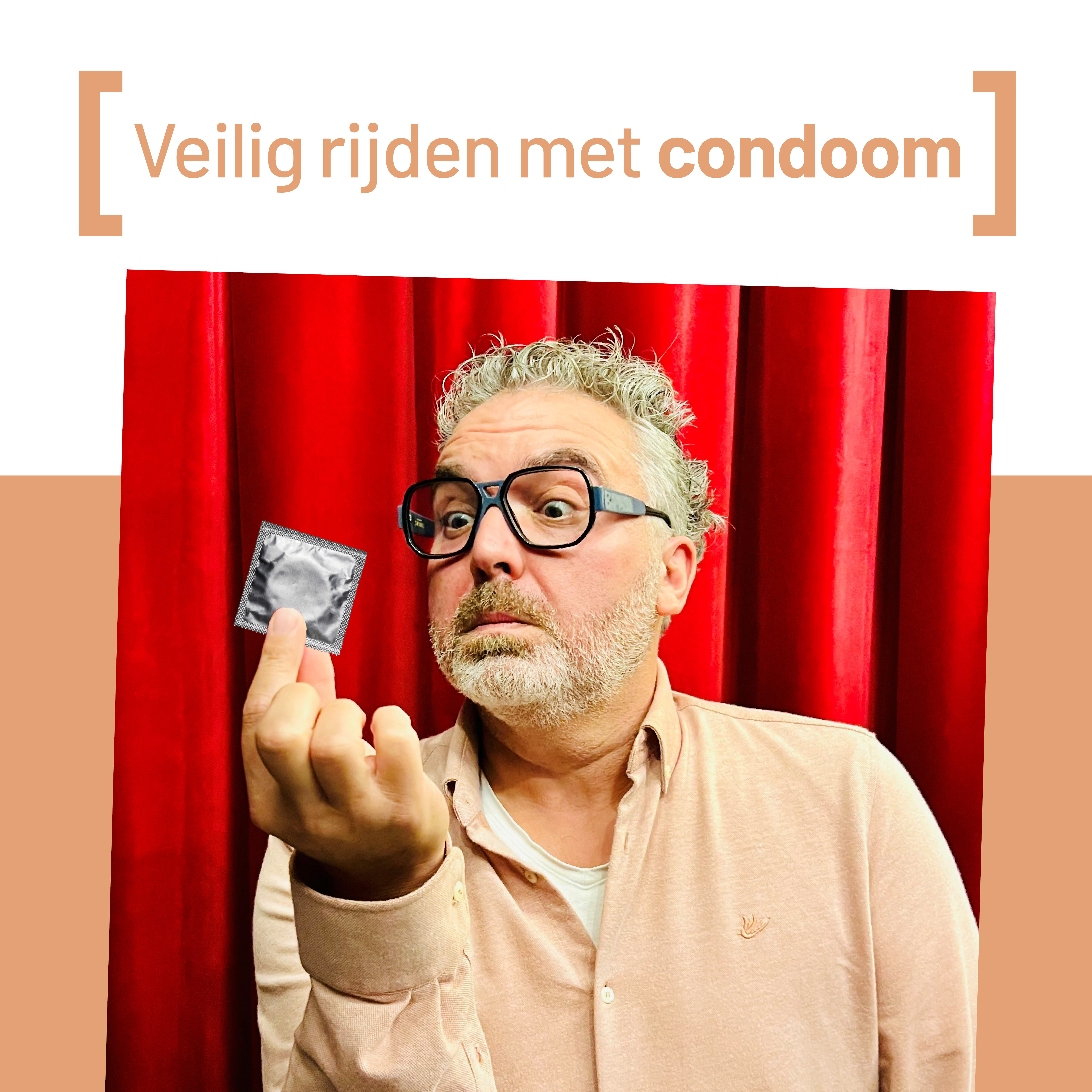 Extra veilig rijden met condoom.