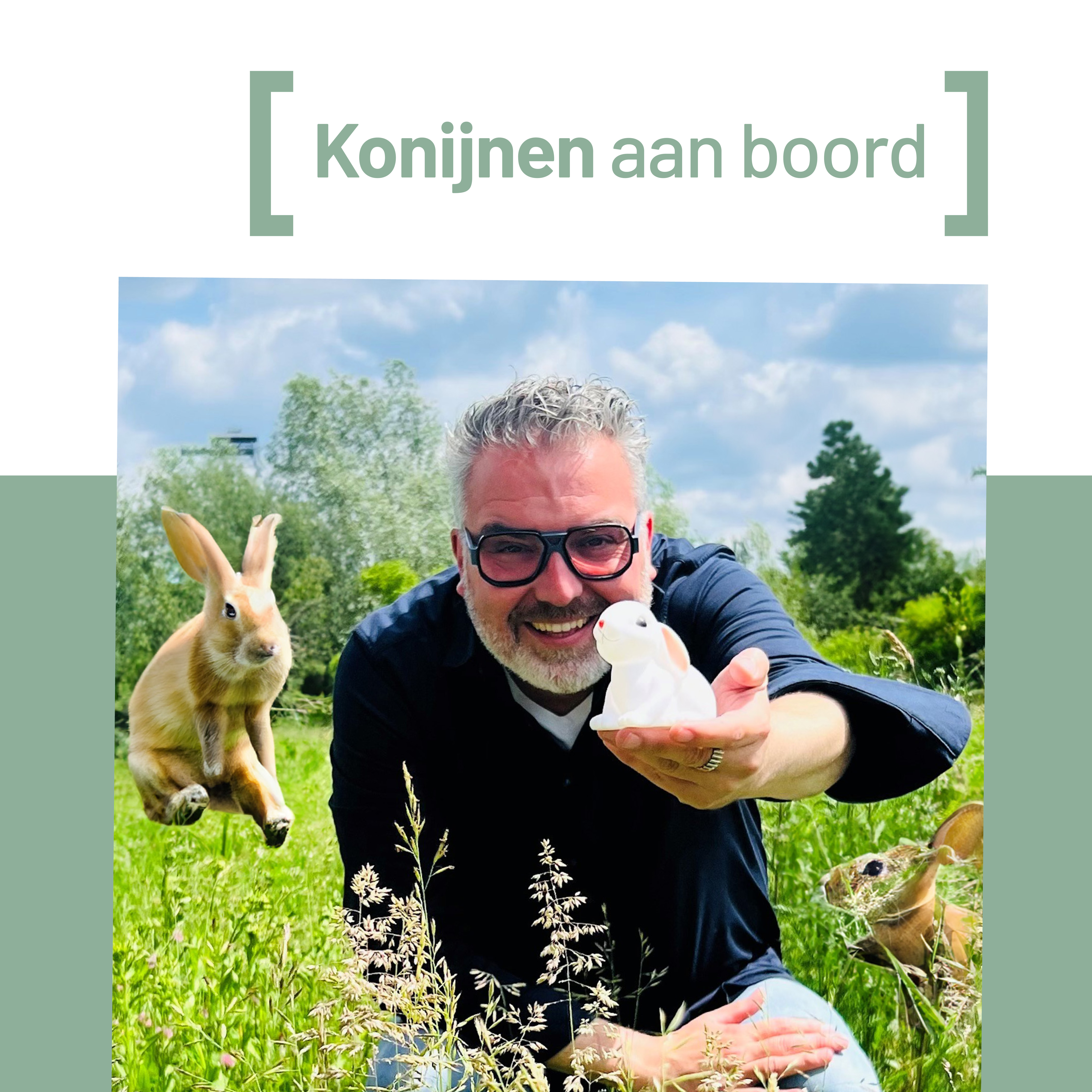 Konijnen aan boord.