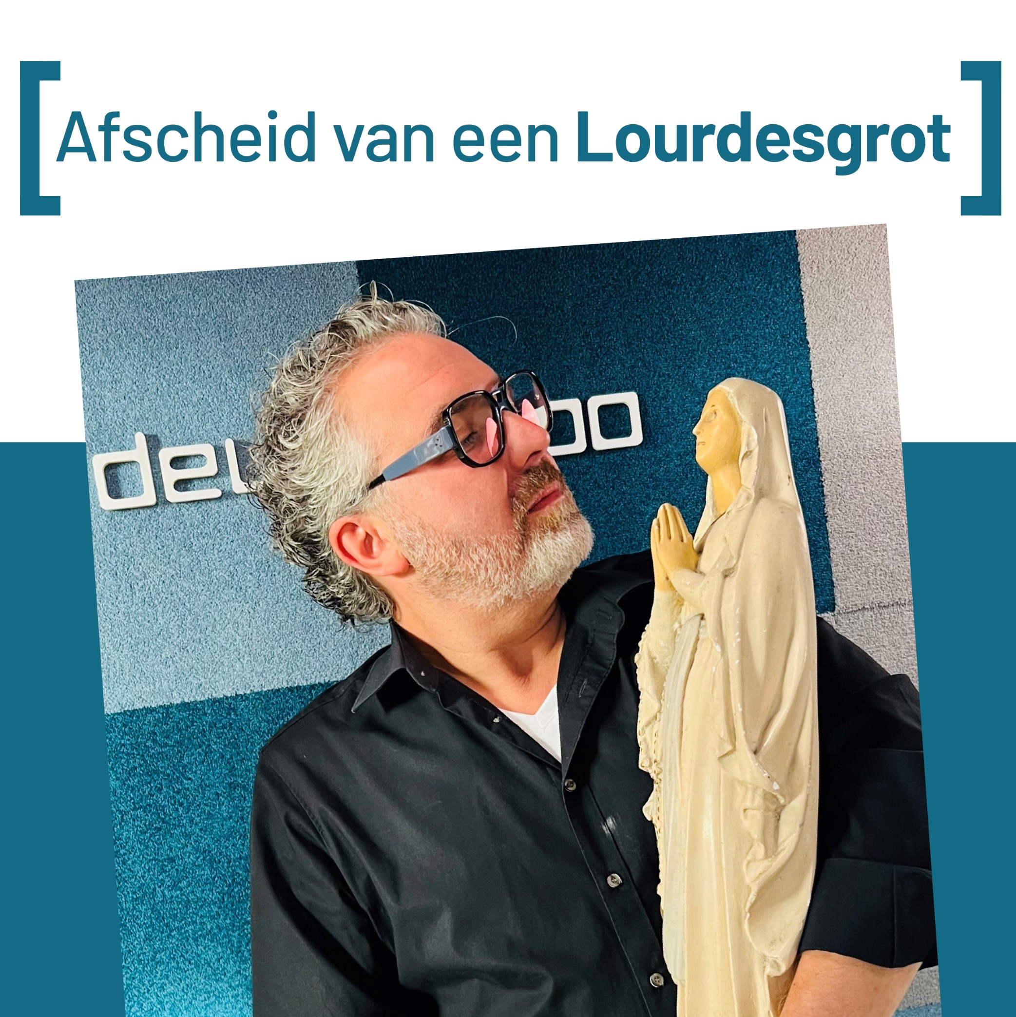 afscheid van een Lourdesgrot.