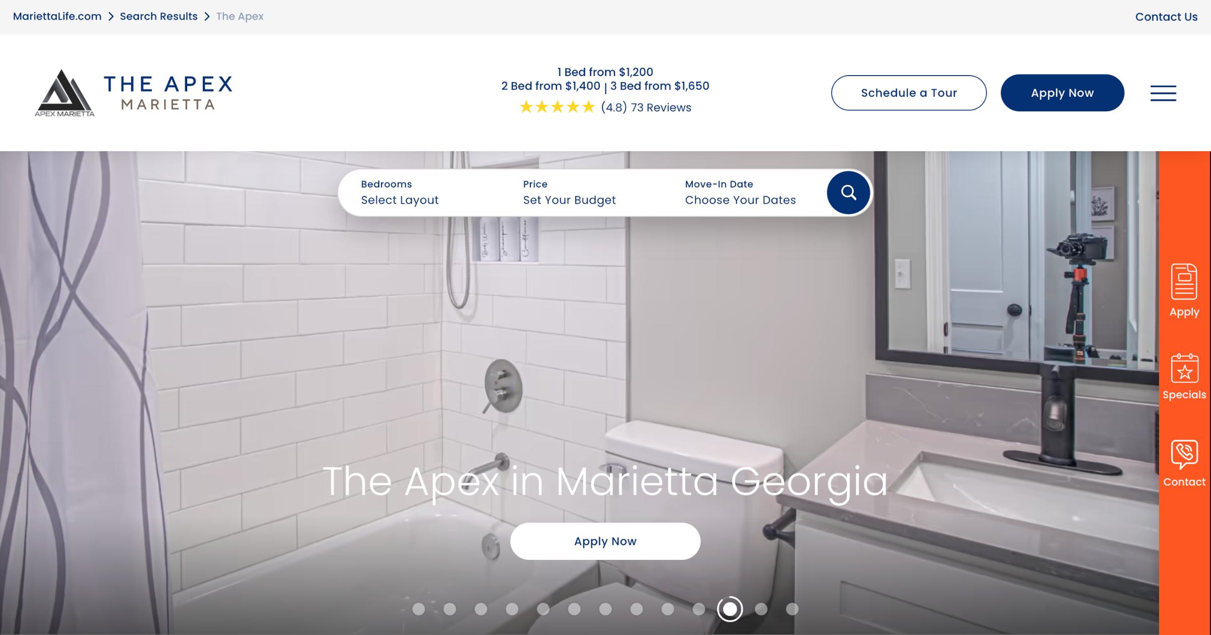 The Apex Apartment Community Marietta