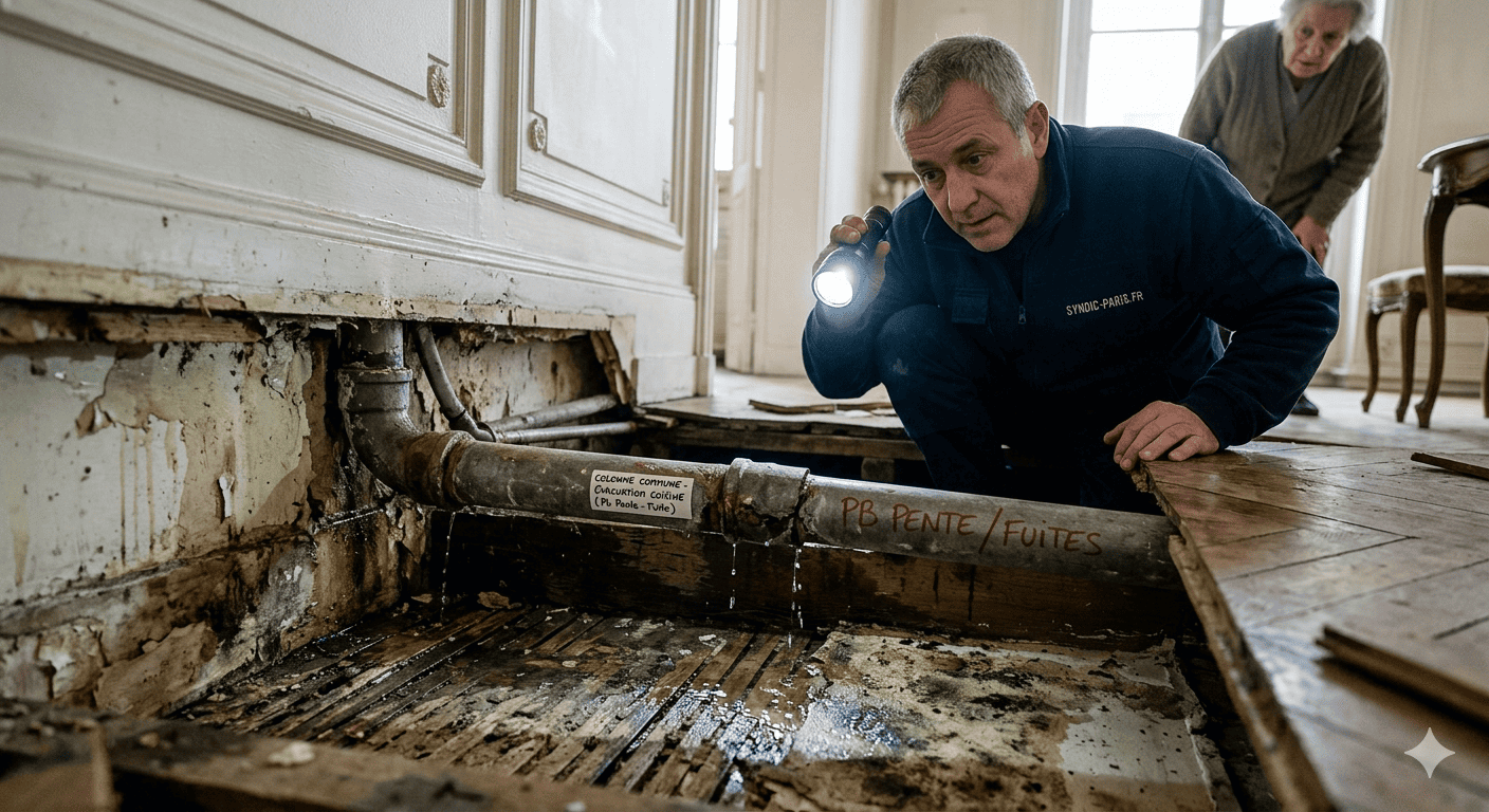 Déplacer sa cuisine à l’autre bout de l’appartement : Pentes, colonnes et règles de copropriété 