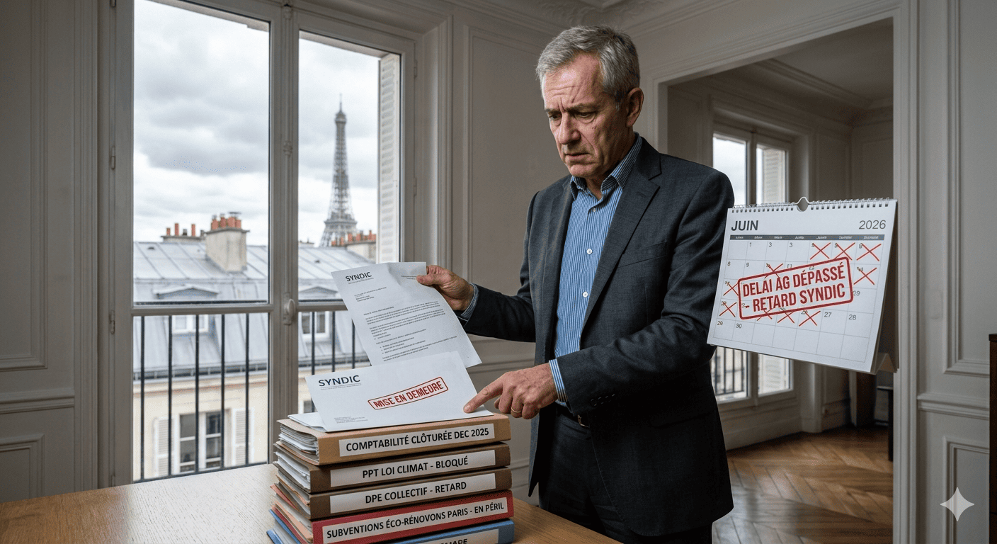 AG de copropriété non tenue : Délais dépassés, risques et recours à Paris