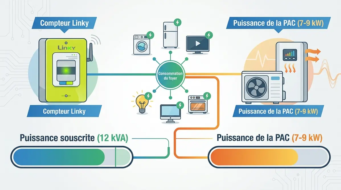 Schéma PAC et Réseau Électrique