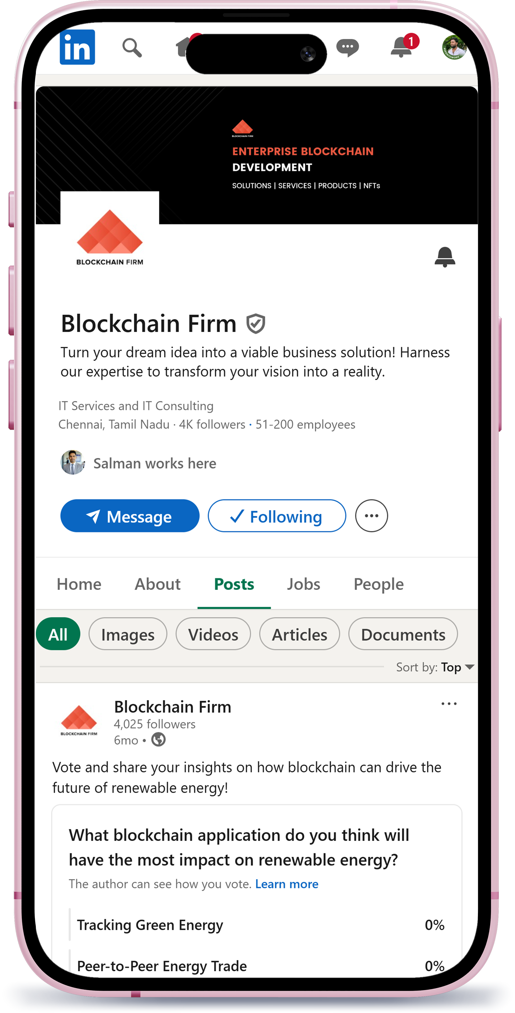 Blockchain Firm