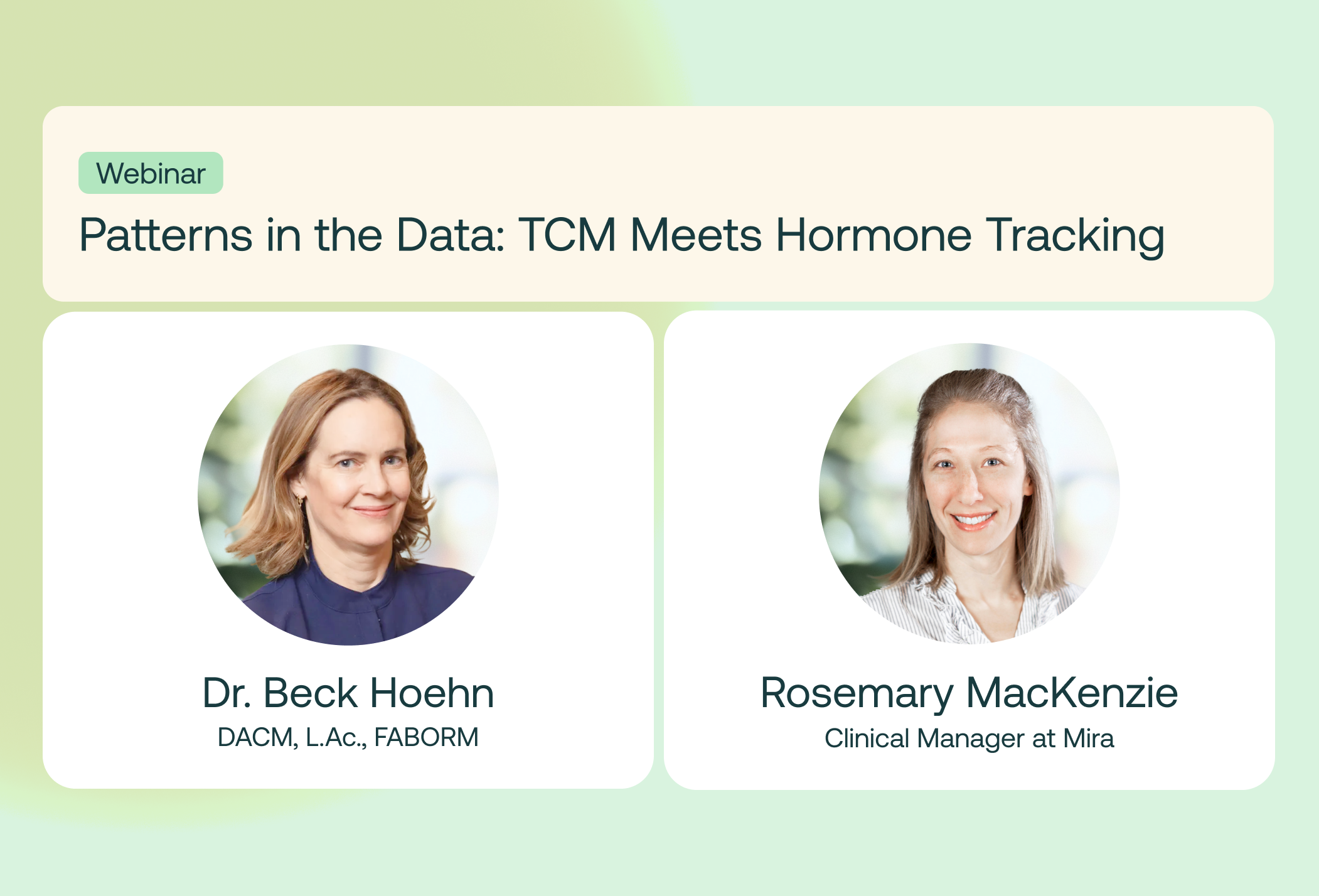 Patterns in the Data: TCM Meets Hormone Tracking