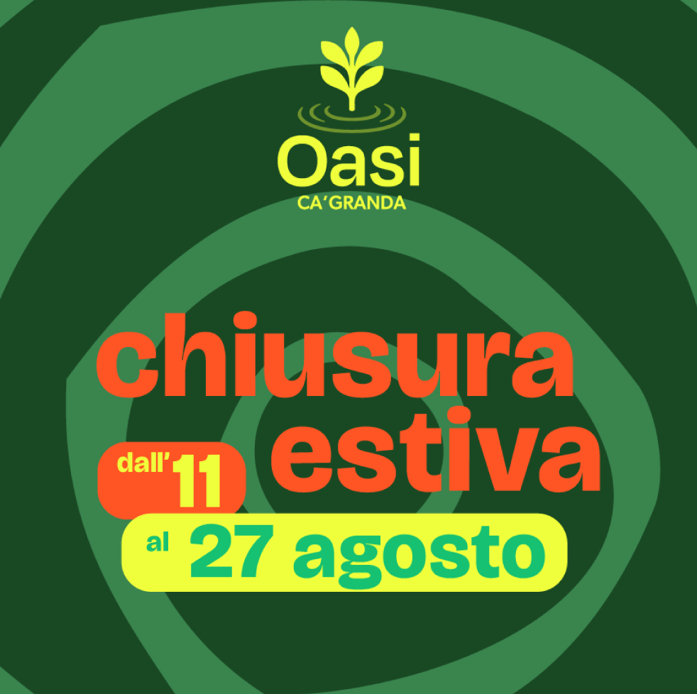 Chiusura dall' 11 al 27 Agosto