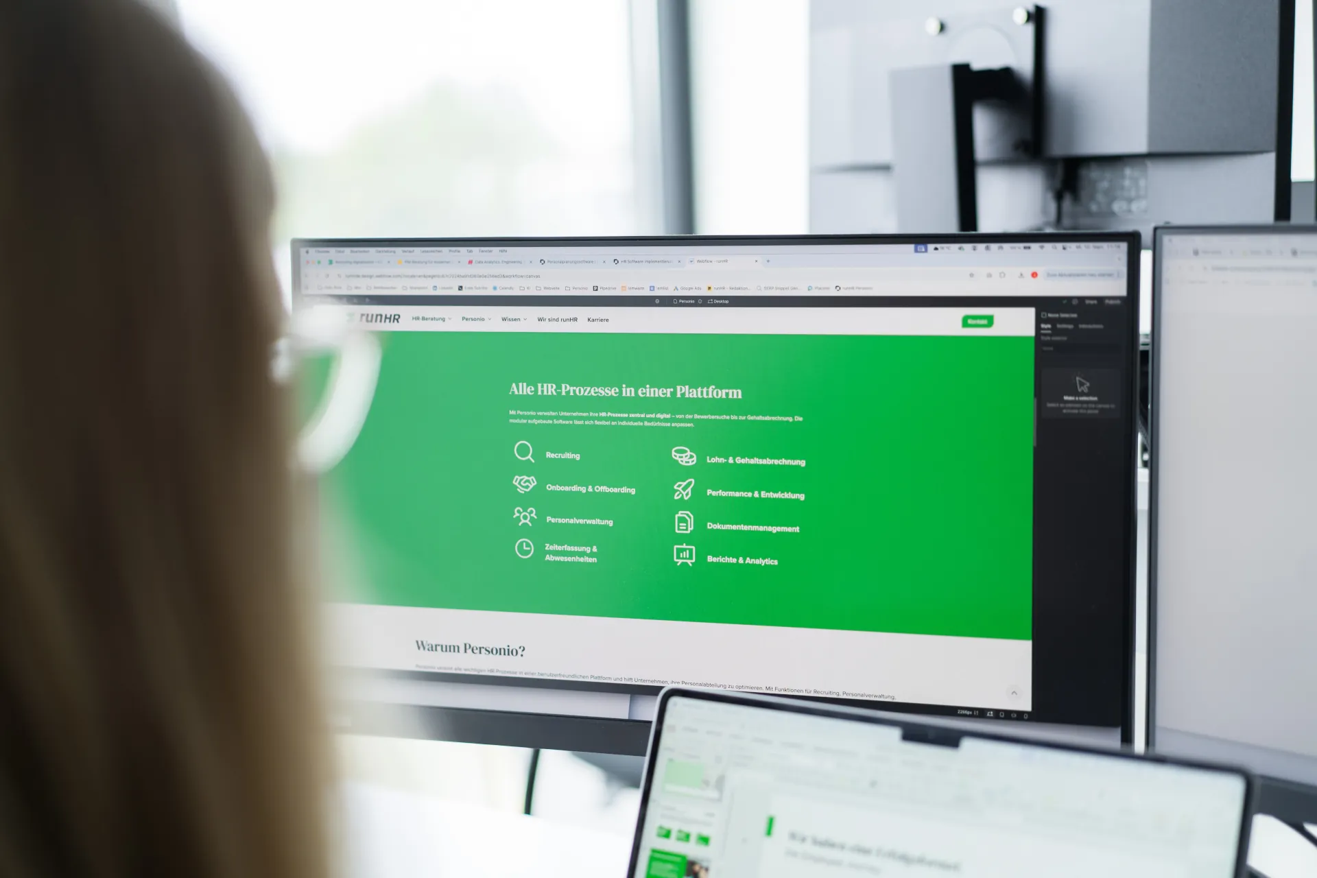 Übersicht HR Prozesse auf Computer