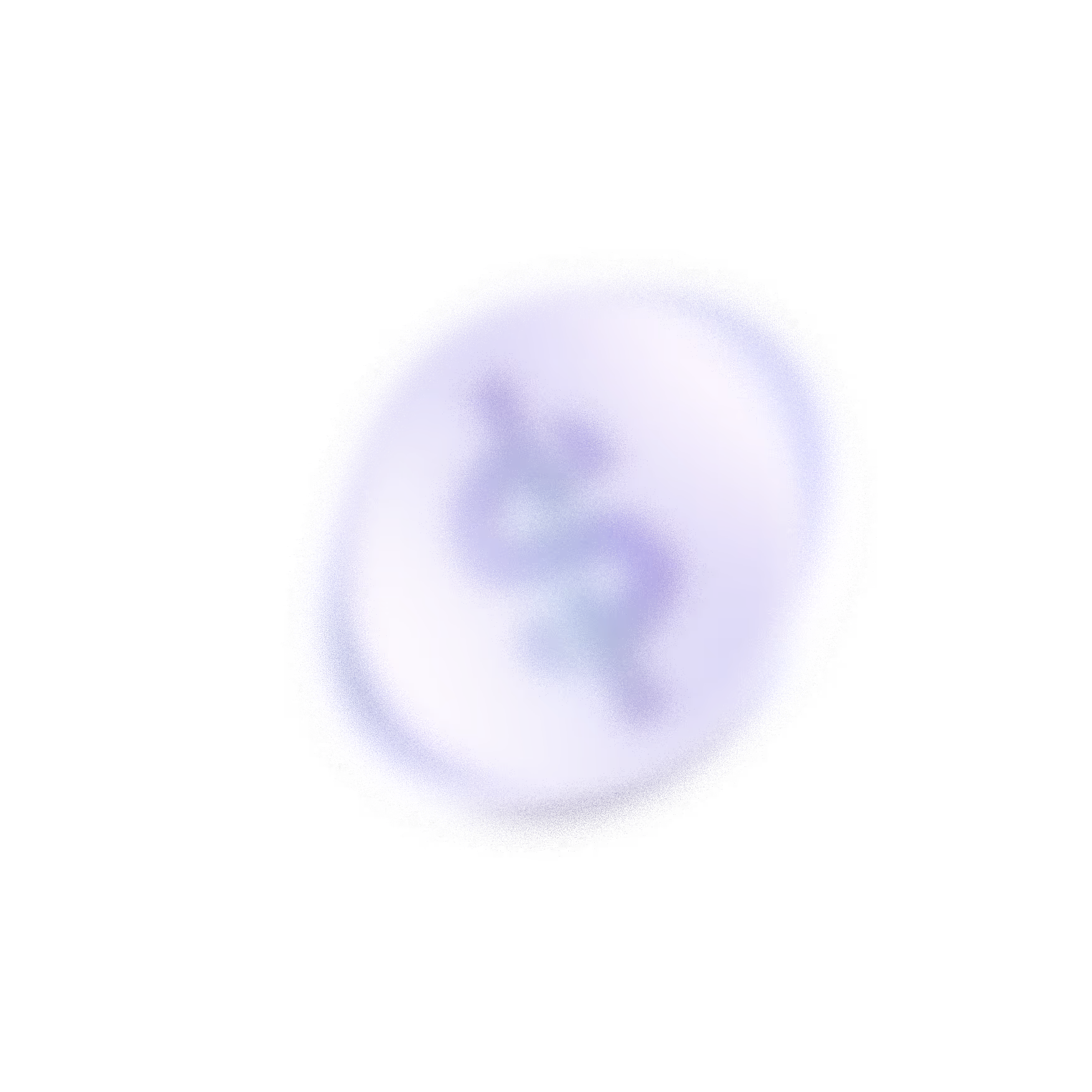 Blurry, purple-toned circular USDXM coin with a vague dollar sign shape in the center.