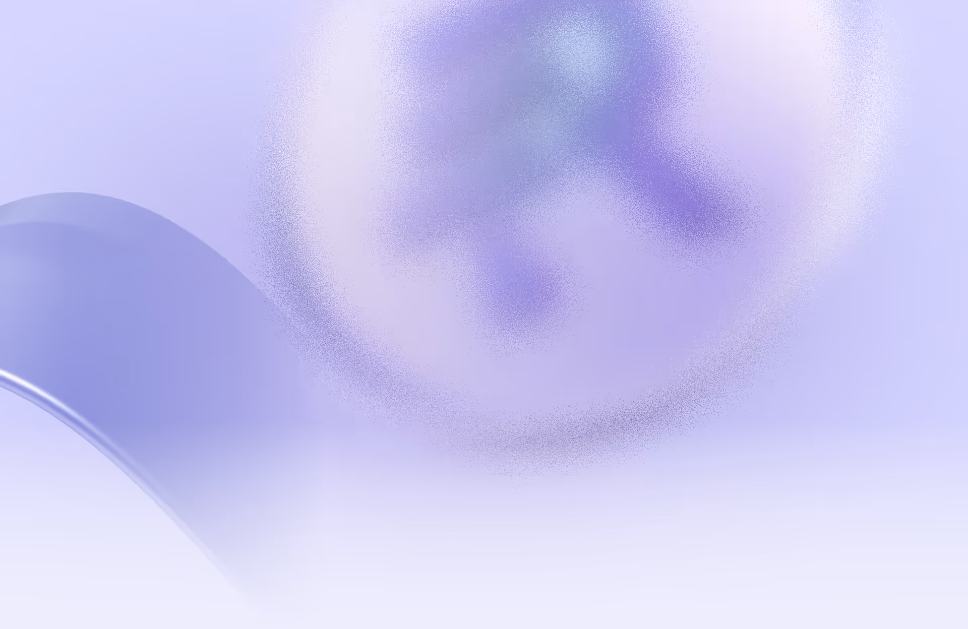 Soft abstract background with a blurred RONXM coin and a curved translucent ribbon in light purple tones.