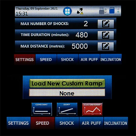 Treadmill 47300 - touchscreen interface