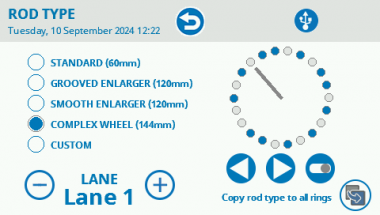 Complex Wheel - setup on RotaRod