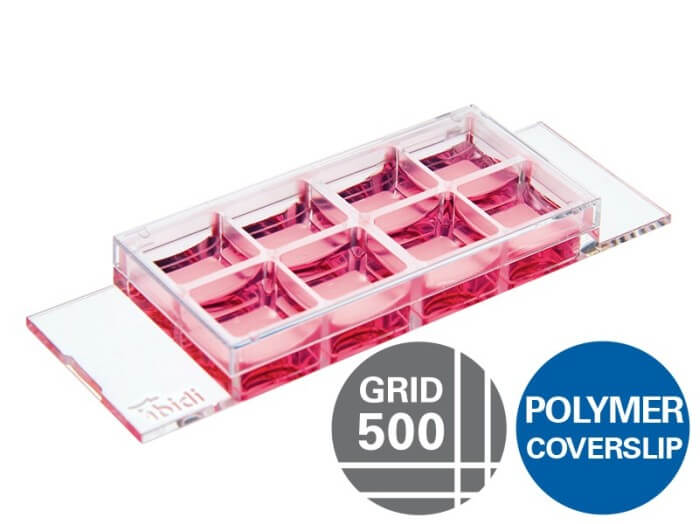 ibidi µ-Slide 8 Well Grid-500