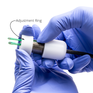 STX4 adjustment ring detail – lets the user set blade depth in the well