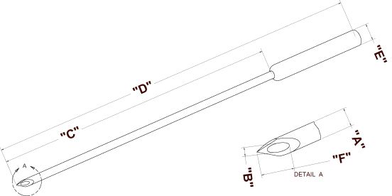 WPI 25° tri-surface beveled needle tip design