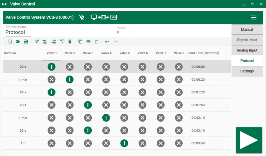 VCS software protocol mode