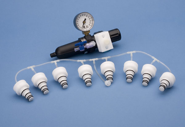 VPP-8 pressurization kit setup