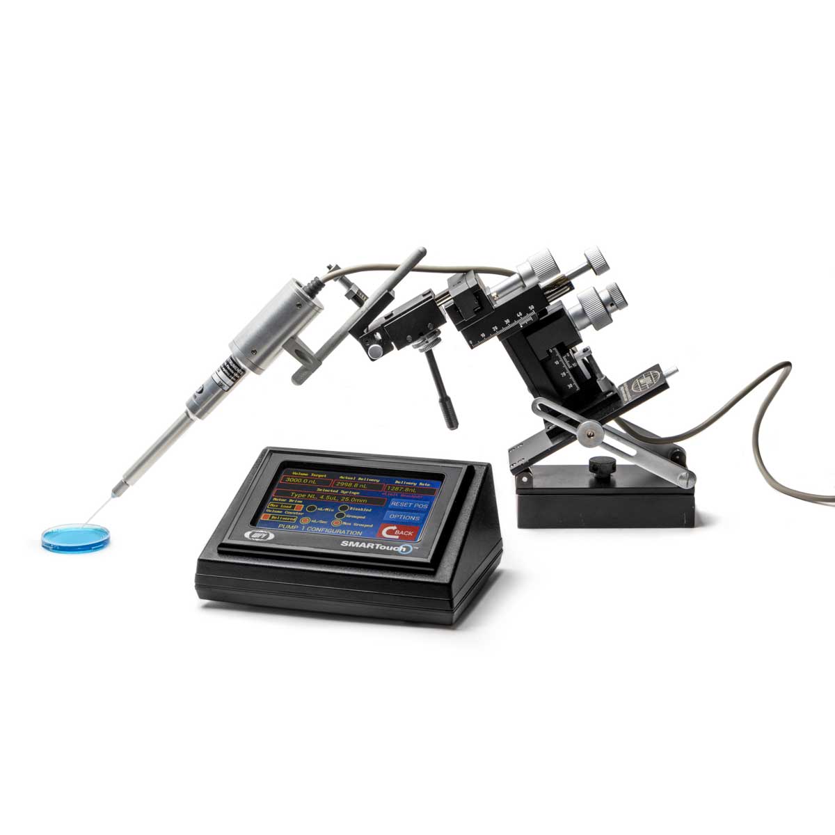 Nanoliter 2020 mounted for in-vivo injection