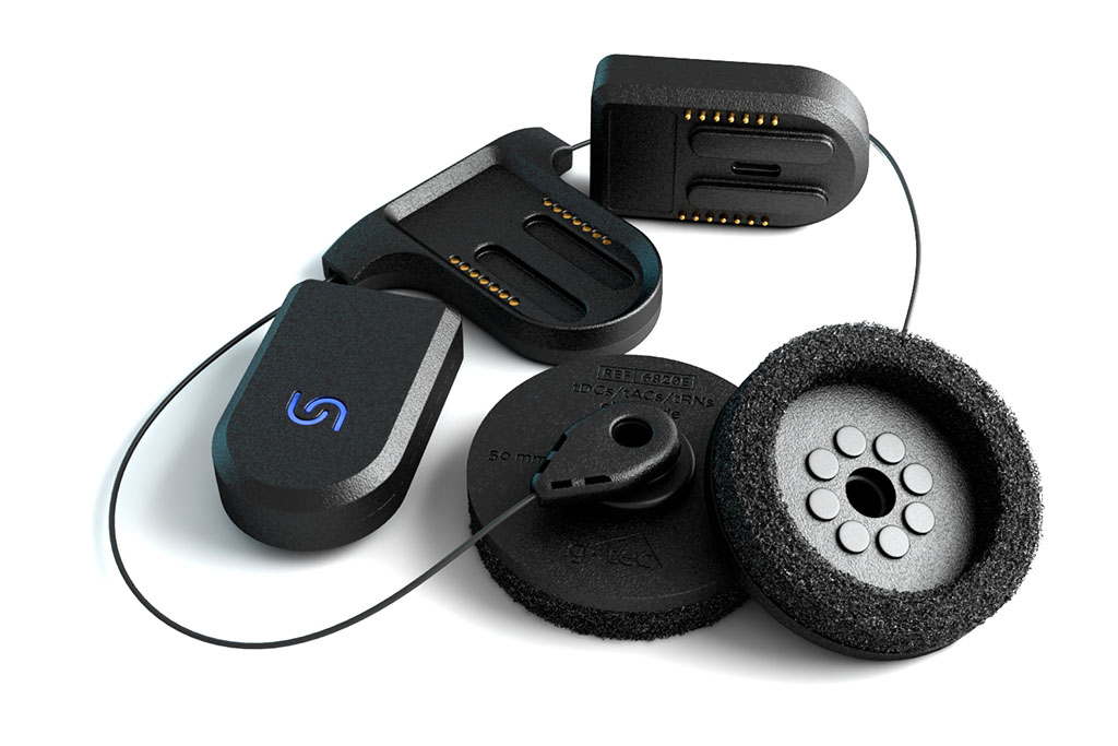 Unicorn tDCS Core-2 stimulator mounted on the cap base station